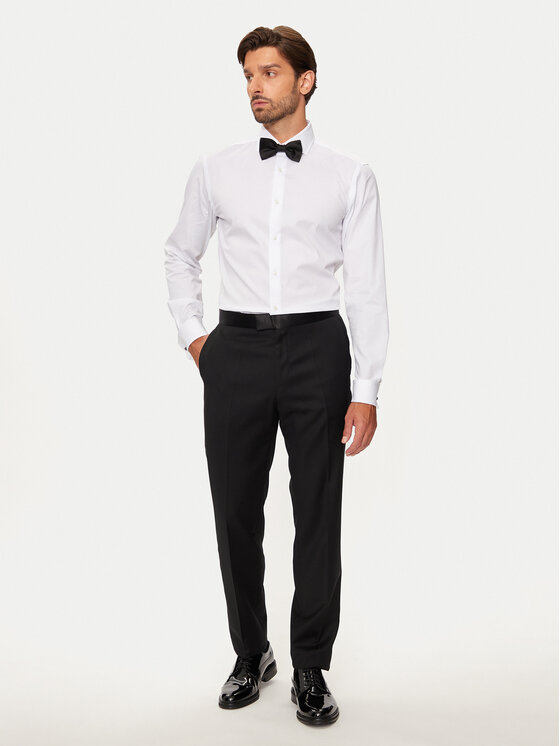 BOSS Boss Риза H-Hank 50519935 Бял Slim Fit