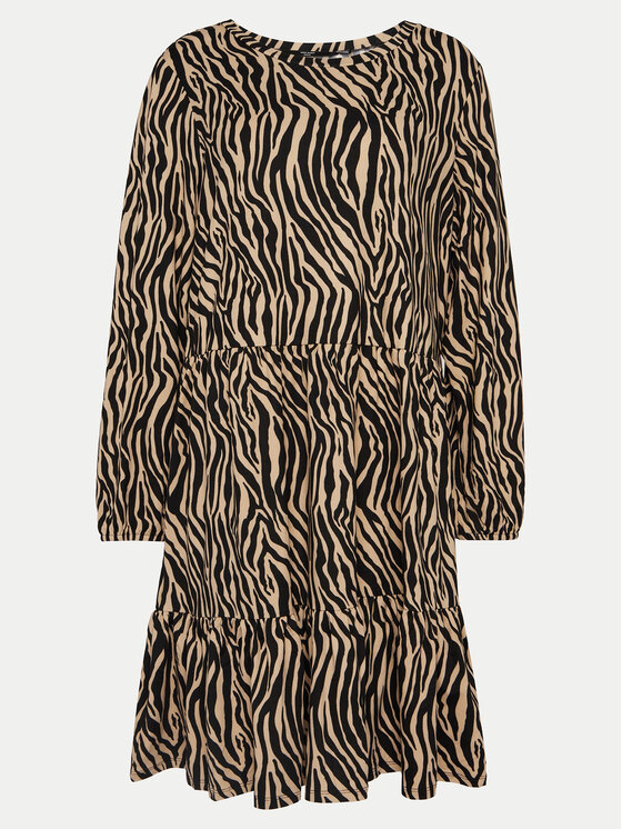 Vero Moda Curve Vero Moda Curve Sukienka codzienna Ina 10301827 Beżowy Oversize