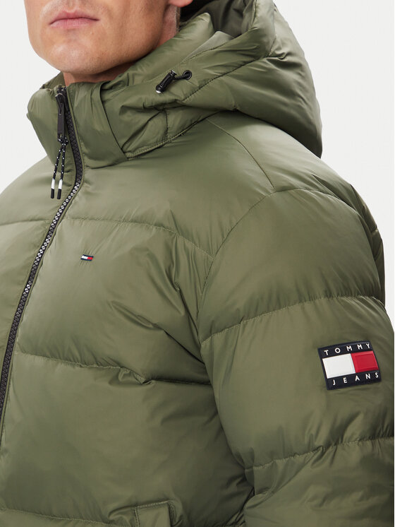 Tommy Jeans Tommy Jeans Vatovaná bunda Essential  DM0DM19786 Khaki Regular Fit