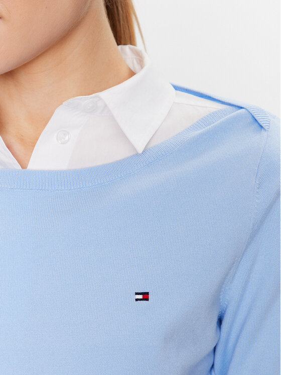 Tommy Hilfiger Tommy Hilfiger Kampsun WW0WW37938 Sinine Regular Fit