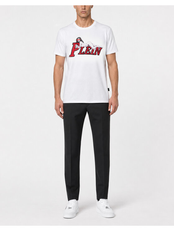 PHILIPP PLEIN PHILIPP PLEIN Tričko 31684 Biela Regular Fit