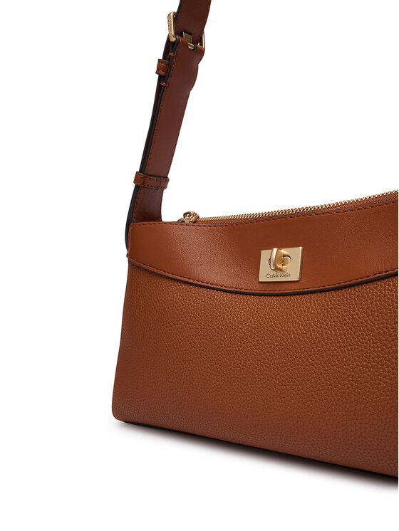 Calvin Klein Calvin Klein Torbica Mix Media Shoulder Bag LV04F3886G Smeđa