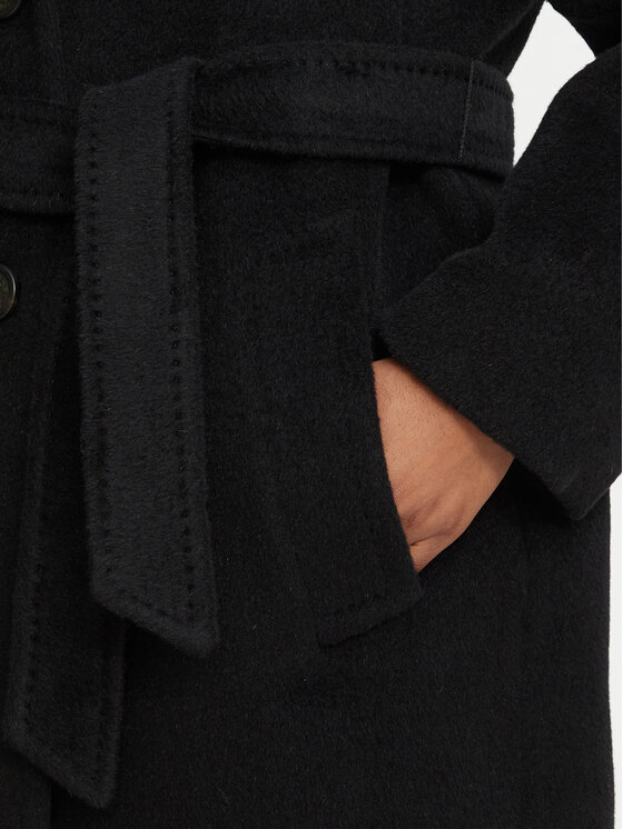 Weekend Max Mara Weekend Max Mara Volneni plašč Bronte 2625016112 Črna Regular Fit