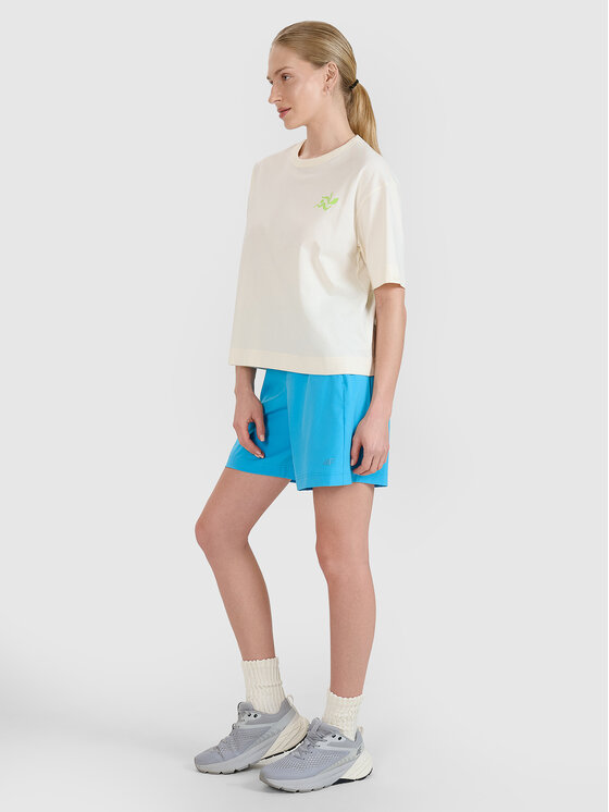 4F 4F Szorty materiałowe BEACHWEAR BASIC Niebieski Regular Fit