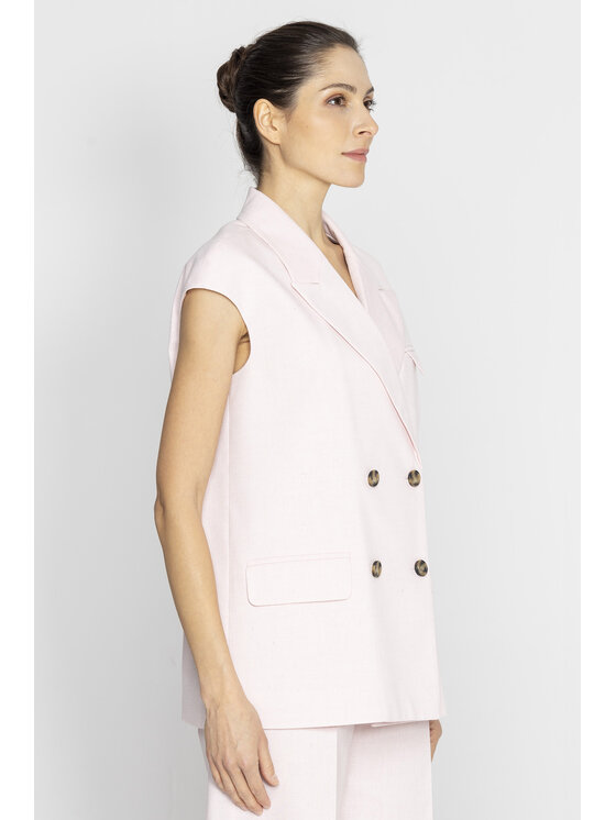 Deni Cler Milano Deni Cler Milano Marynarka T-DC-6019-E2-40-31-1 Różowy