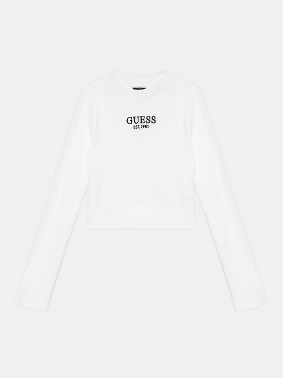 Guess Guess Bluză J4YI49 KBZP4 Alb Regular Fit