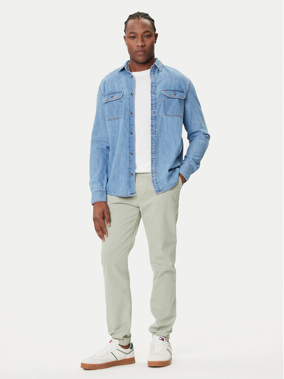 Tommy Jeans Tommy Jeans Joggery Austin DM0DM20283 Zielony Slim Fit