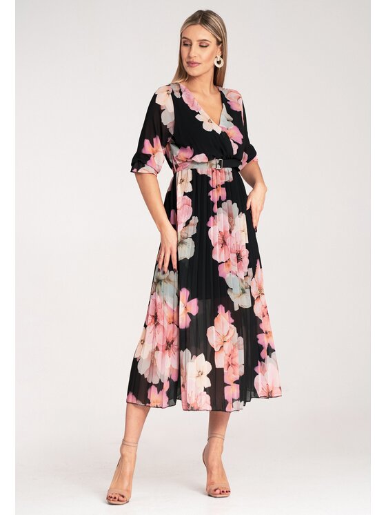 FIGL FIGL Abito da cocktail M1137 Nero Flared Fit