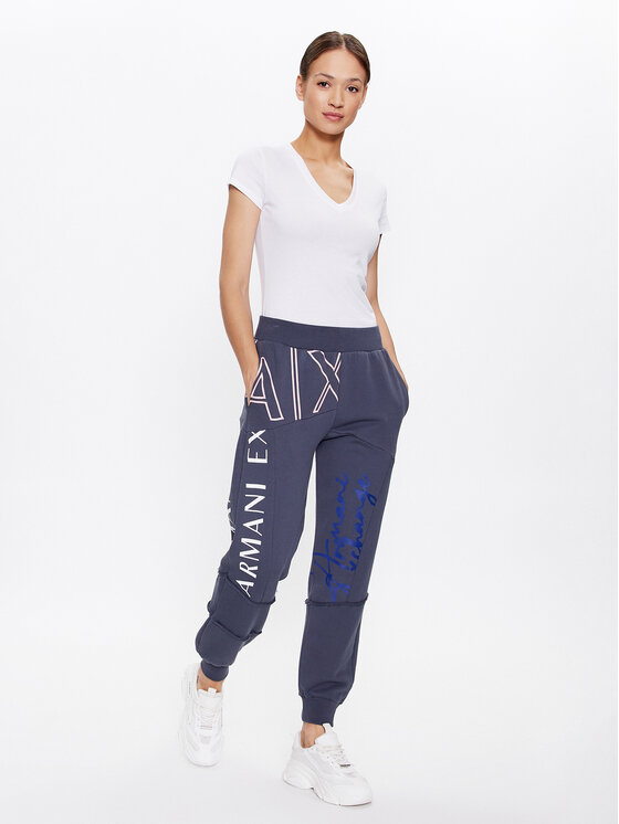 Armani Exchange Armani Exchange Tričko 6RYT32 YJ16Z 1000 Biela Slim Fit