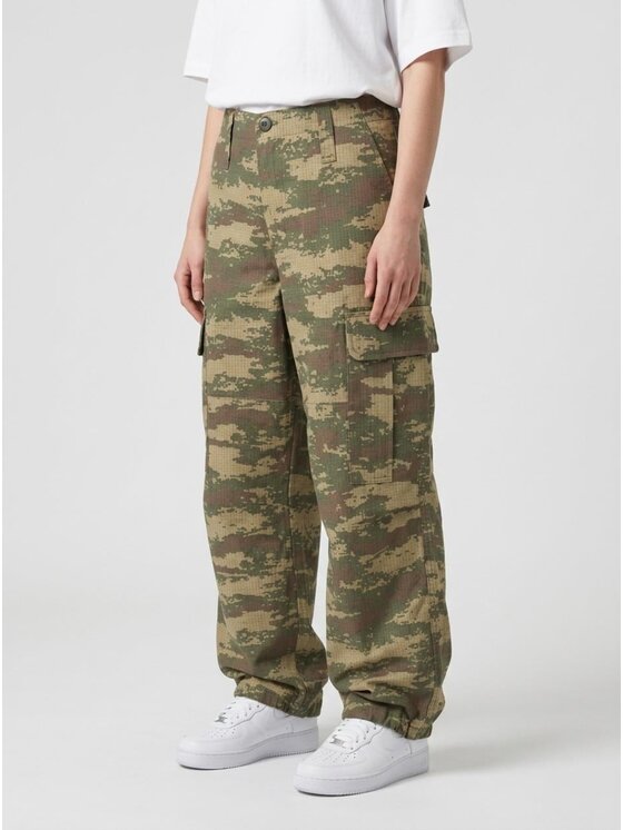 Jigga Wear Jigga Wear Spodnie cargo Camo ripstop 133347 Khaki Regular Fit