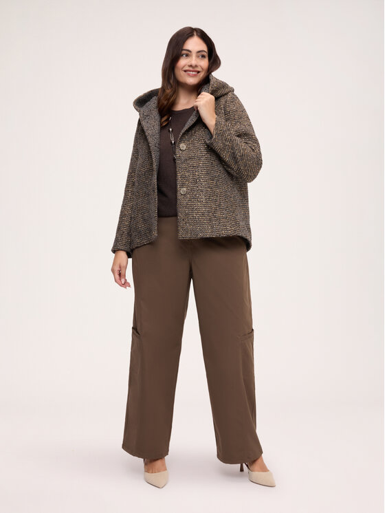 Fiorella Rubino Fiorella Rubino Cappotto invernale 8053T000401N0V2 Marrone Flared Fit