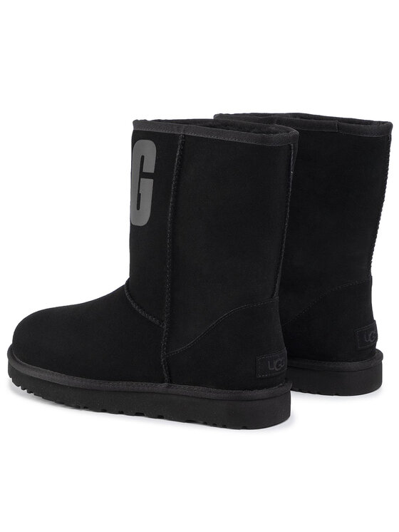 Ugg Ugg Lumesaapad W Classic Short Ugg Rubber Logo 1108230 Must