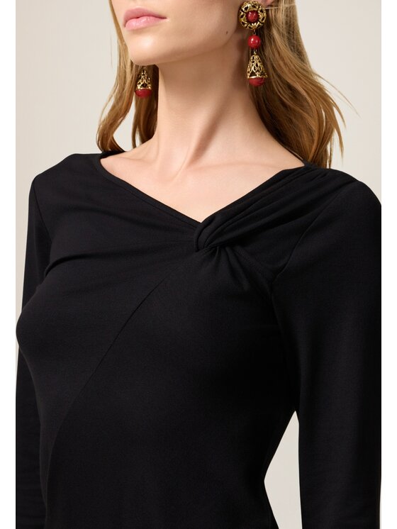 Oltre Oltre T-shirt G094J004549N033 Nero Slim Fit