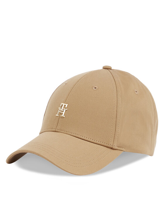 Tommy Hilfiger Cepure ar nagu Elevated Chic Cap AW0AW17128 Haki