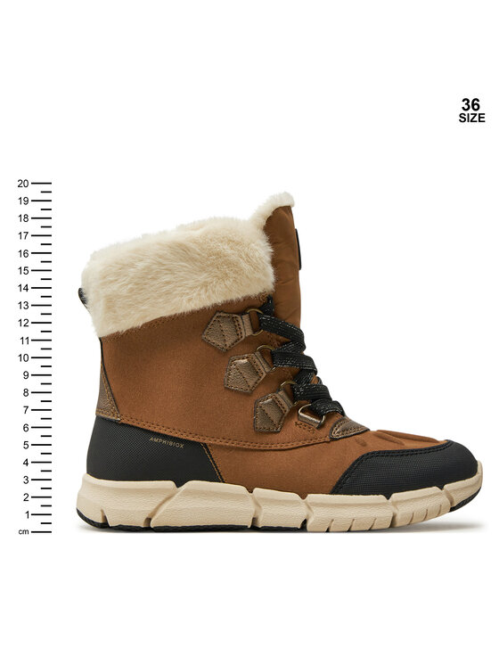 Geox Geox Škornji za sneg J Flexyper Girl B Ab J46APA 0AU50 C6175 S Rjava