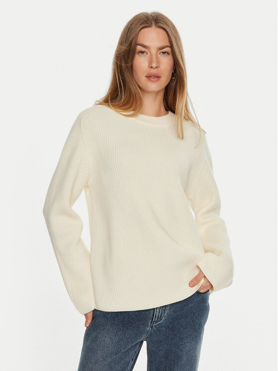 MICHAEL Michael Kors Sveter MF460YPF2G Écru Relaxed Fit