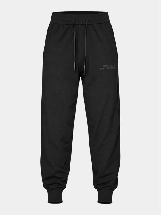 MADE BY SOCIETY MADE BY SOCIETY Spodnie materiałowe Contemporary - P17697 Czarny Basic Fit