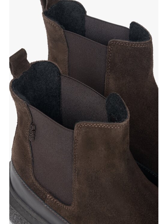 Estro Estro Μποτάκια ER00117959 Καφέ