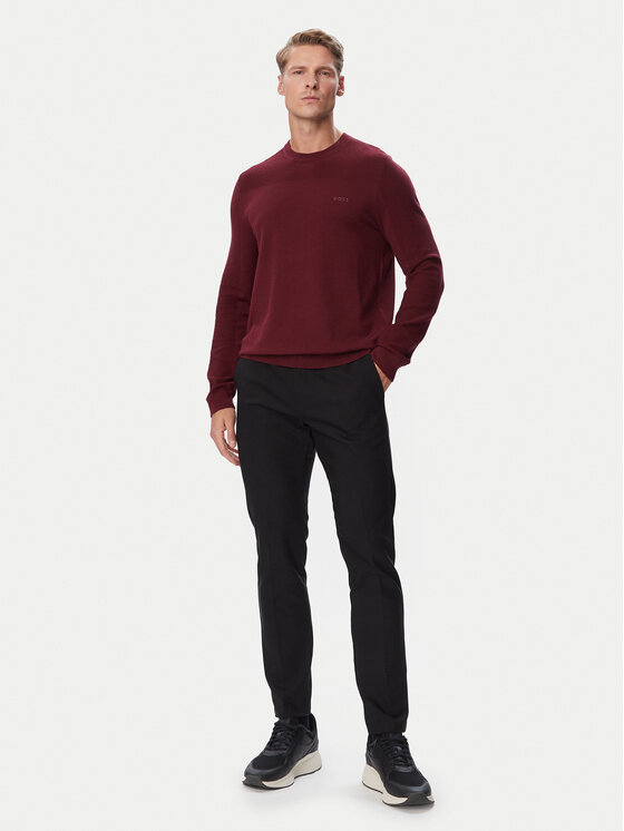 BOSS BOSS Pullover Momentum-X Cn 50547507 Dunkelrot Regular Fit