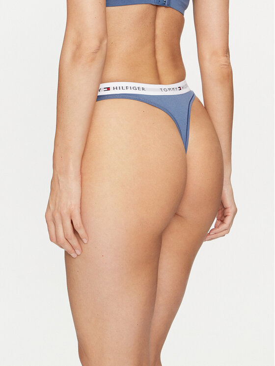 Tommy Hilfiger Tommy Hilfiger Στρίνγκ UW0UW03835 Μπλε