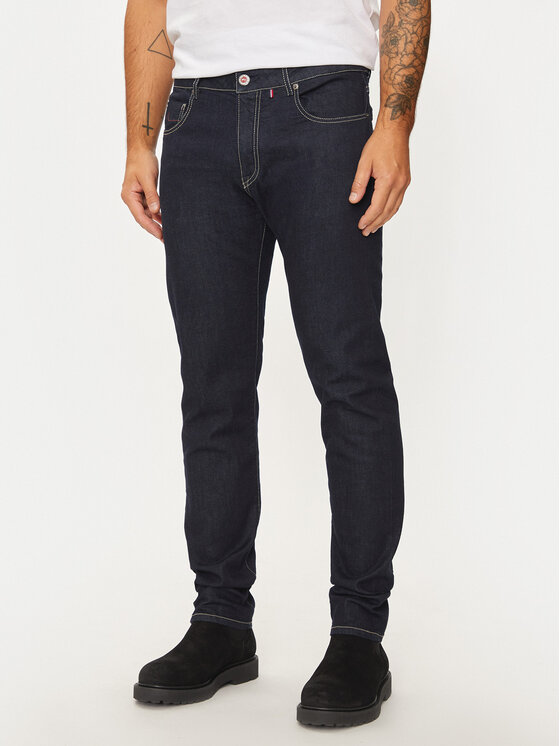 Paul&Shark Jeans Hlače 14314100 Modra Slim Fit