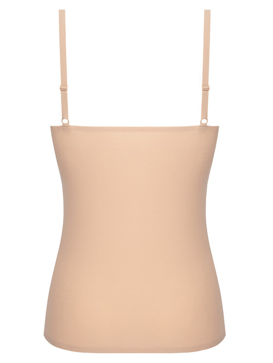 Chantelle Chantelle Marškinėliai Soft Stretch C10620 Smėlio Slim Fit