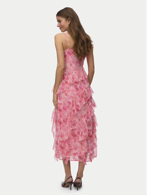 Vero Moda Vero Moda Estélyi ruha Smilla 10346307 Rózsaszín Regular Fit