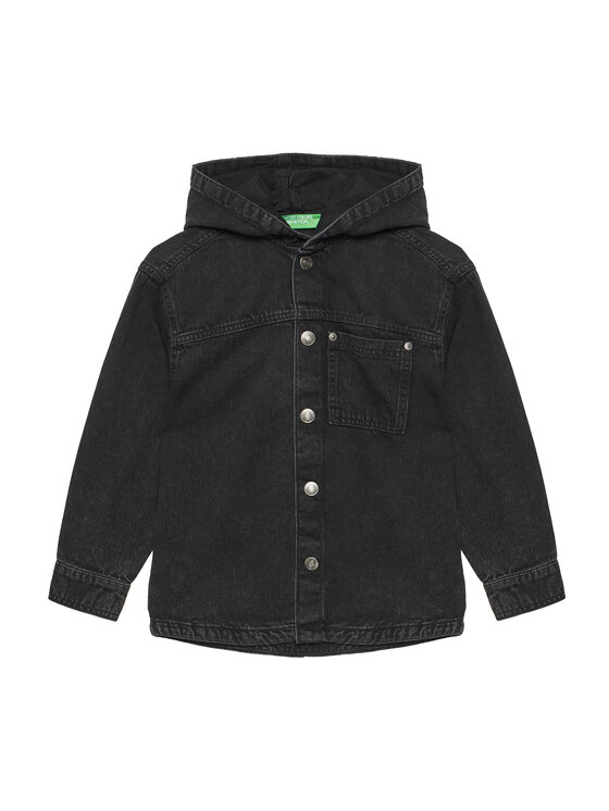 United Colors Of Benetton United Colors Of Benetton Джинсова сорочка 5PWACQ03X Сірий Regular Fit