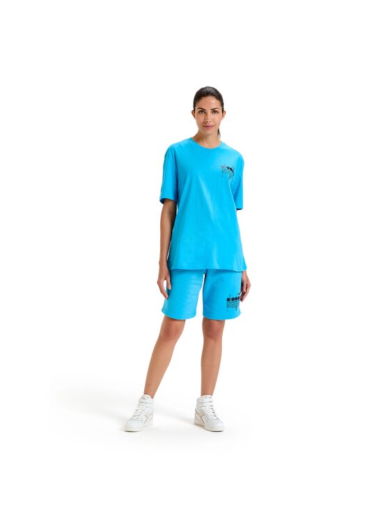Diadora Diadora T-Shirt T-SHIRT SS MANIFESTO Niebieski Basic Fit