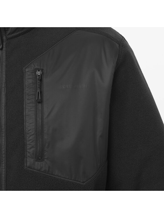 Salomon Salomon Bluza CHROMA FLEECE FZ Czarny Regular Fit