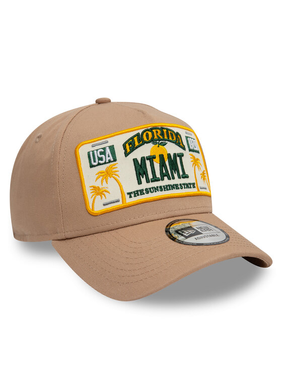 New Era New Era Šilterica Miami License Plate 9FORTY A-Frame 60595462 Bež