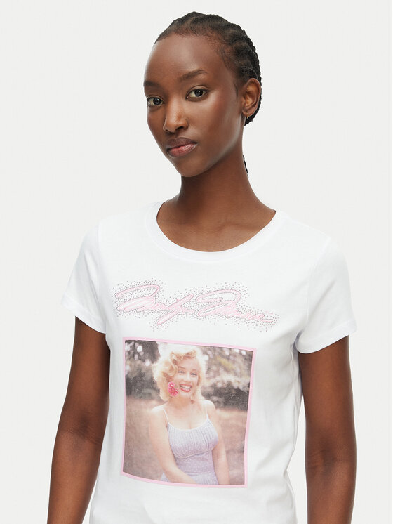 Guess Guess T-Shirt W6BI51 K6658 Bílá Regular Fit