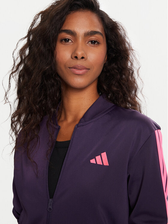 adidas adidas Sportinis kostiumas Essentials 3-Stripes JX0510 Violetinė Regular Fit