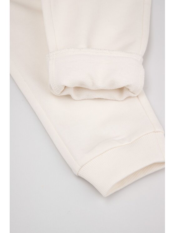 Coccodrillo Coccodrillo Spodnie dresowe WC6120101FGN-003 Écru Regular Fit