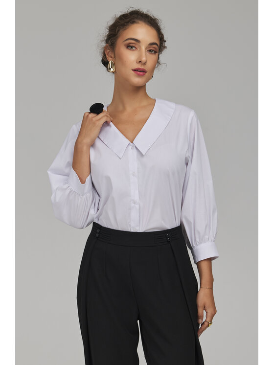 NIFE NIFE Koszula K99 Biały Relaxed Fit