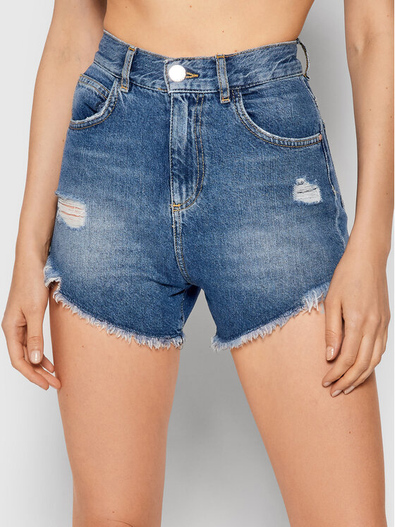 PINKO Pinko Džinsiniai šortai Los Angeles 1J10SG Y653 Mėlyna Regular Fit