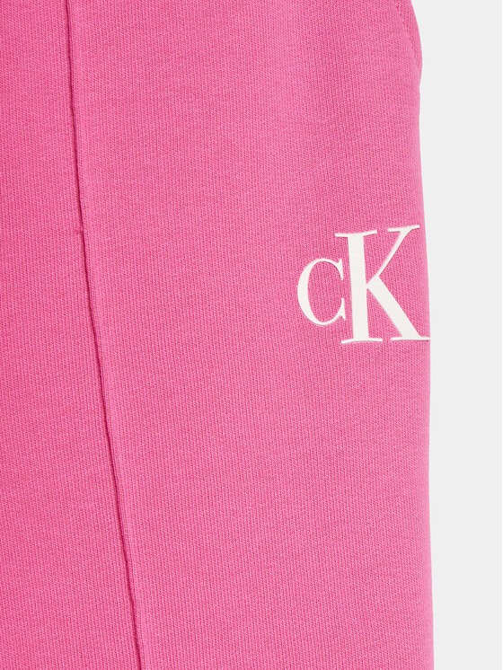 Calvin Klein Jeans Calvin Klein Jeans Spodnie dresowe Logo IG0IG02285 Różowy Regular Fit