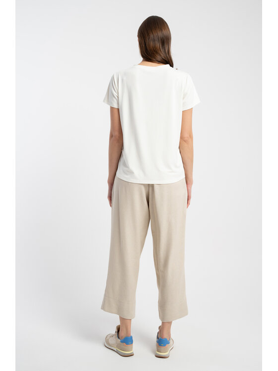 CLICK CLICK Μπλουζάκι 72-003 Λευκό Relaxed Fit