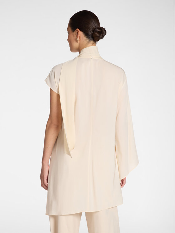 Elena Mirò Elena Mirò Bluzka 2000Z000043N002 Kremowy Regular Fit
