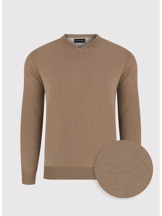 Pako Lorente Pako Lorente Sweter P24SB-2X-002 Brązowy Classic Fit