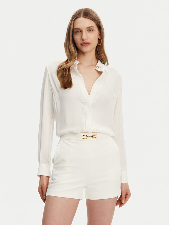 Elisabetta Franchi Elisabetta Franchi Košile ca05451e2-360 Bílá Regular Fit