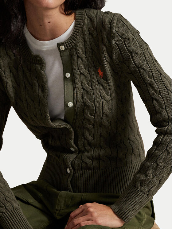 Polo Ralph Lauren Polo Ralph Lauren Kardigan 211971868500 Zielony Slim Fit