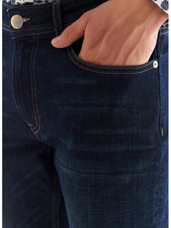 Pako Lorente Pako Lorente Jeansy P22WF-WJ-010 Granatowy Slim Fit