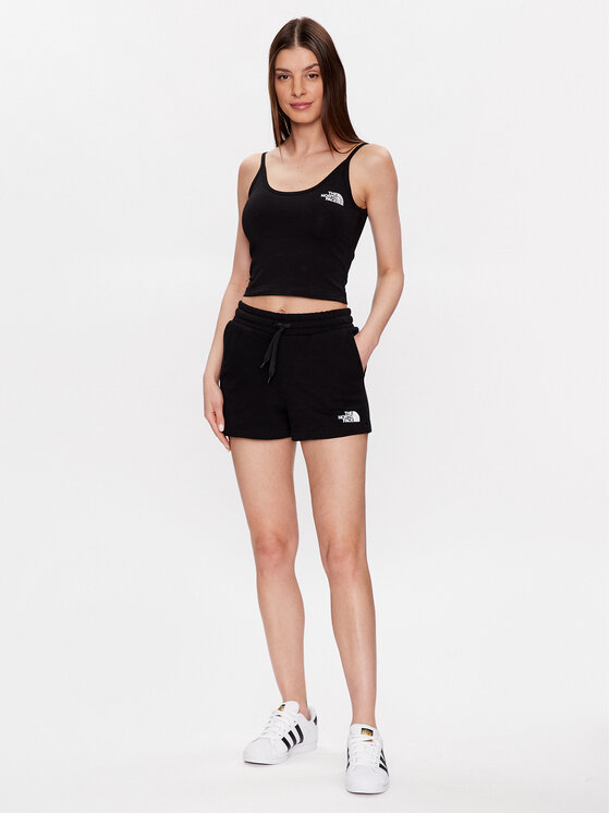 The North Face The North Face Marškinėliai NF0A55AQ Juoda Cropped Fit