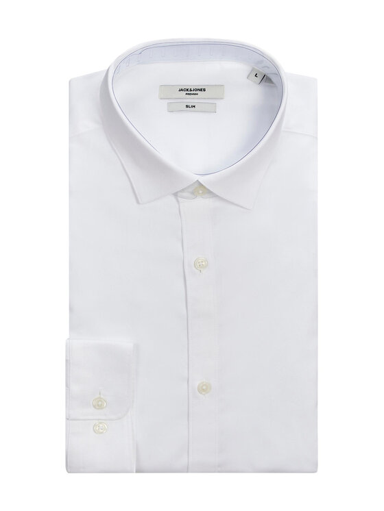 Jack & Jones Jack & Jones Košile 12201905 Bílá Slim Fit