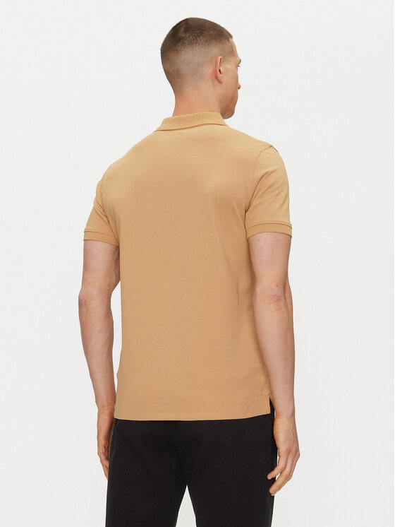Timberland Timberland Тениска с яка и копчета TB0A6VDP Бежов Regular Fit