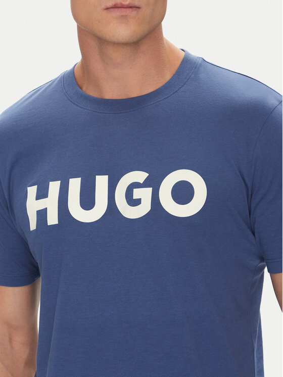 HUGO HUGO Tricou Dulivio 50467556 Albastru Regular Fit