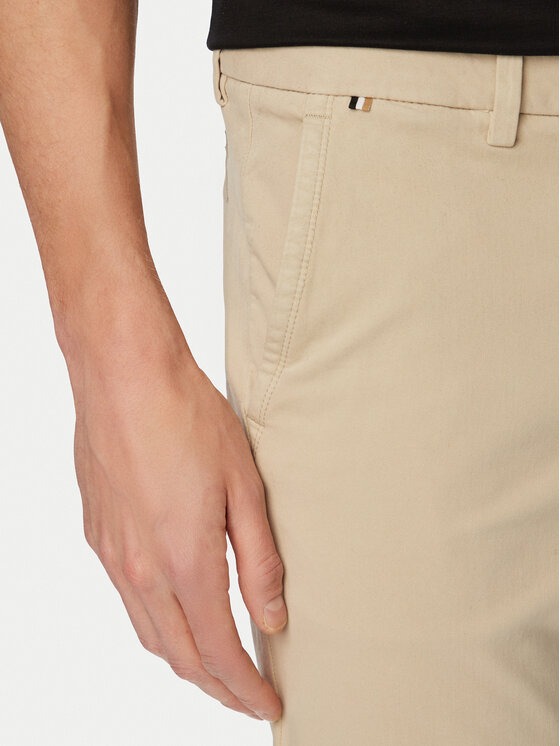 BOSS BOSS Chino kalhoty H-Kaiton1 50543312 Béžová Slim Fit