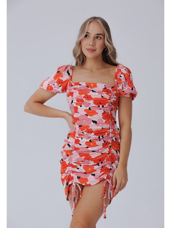 LAURELLA Letné šaty 4TU081 Ružová Regular Fit
