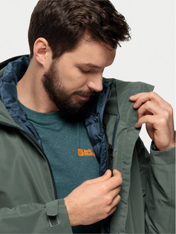 Jack Wolfskin Jack Wolfskin Pūkinė striukė Pilvi 1207701 Tamsiai mėlyna Regular Fit